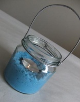Hanging Jar tea light lantern