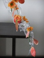 Melt plastic Soda Bottles into the 