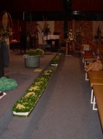 Flower Festival, Methodist Church Hall, Durbanville, South Africa: Floral Kneelers