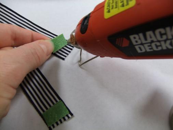 Pair the velcro strips to make sure you glue them the right way around