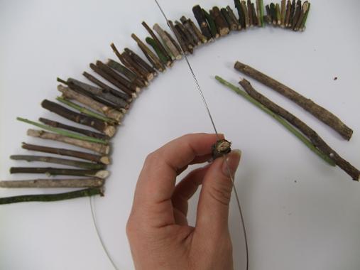 Start wiring the twigs Start wiring the twigs