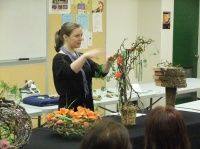 A Floral Fable Design demonstration Floral Art Structures