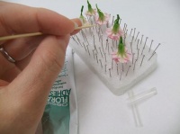 Foam pin holder drying rack