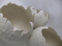 Just Hatched Papier Mache Easter Eggs