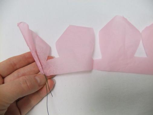 Roll the entire petal garland around the wire.