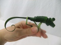 Guacamole Green Coiled Grass Chameleon