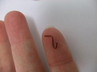 Wire hooks for baubles