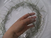 Piled Pine Needle Tabletop Wreath 