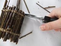 Twig liners for floral cupcakes