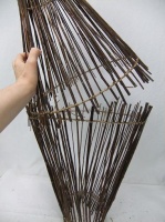 Funnel shaped pick-up-sticks armature