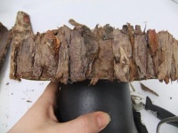 Bark Veneer Cardboard Cake stands