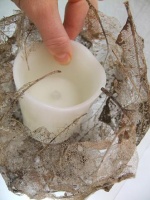 Skeleton Leaf Flameless Candle Cocoon