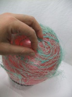 Glue a Sisal Fiber Bubble