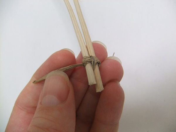 Secure two long pieces of Middollino with bind wire