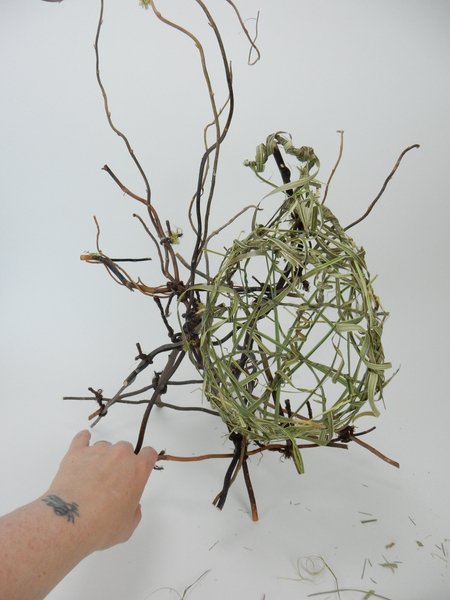 Suspend the nest in a twig tangle