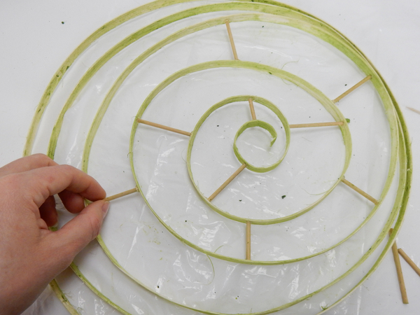 Creating a wide flat spiral