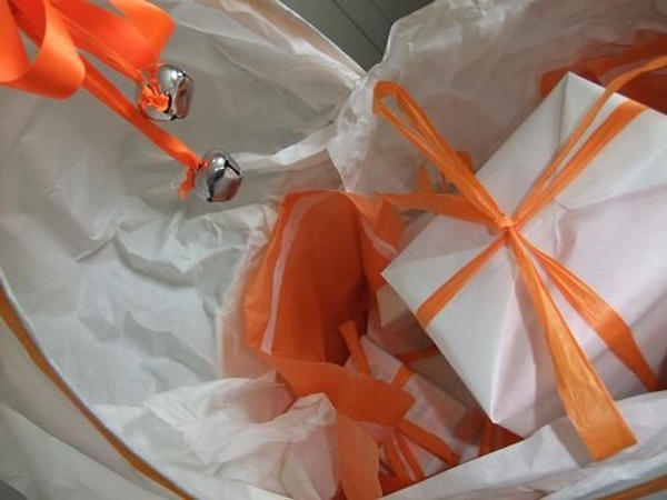 Papier Mache Baby stroller for a baby shower Papier Mache Baby stroller for a baby shower