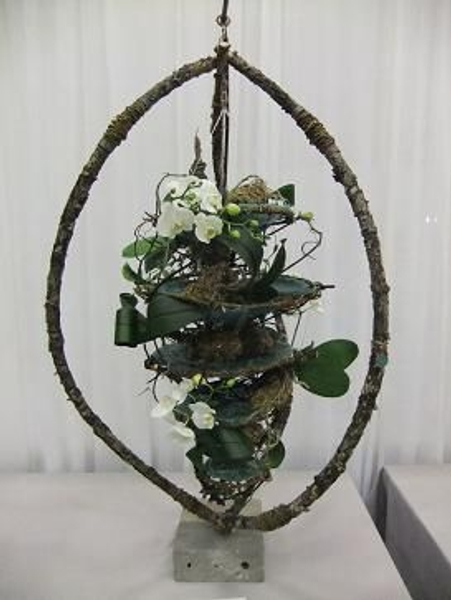 Free standing Floral Art design: Harnessing the Wind Free standing Floral Art design: Harnessing the Wind