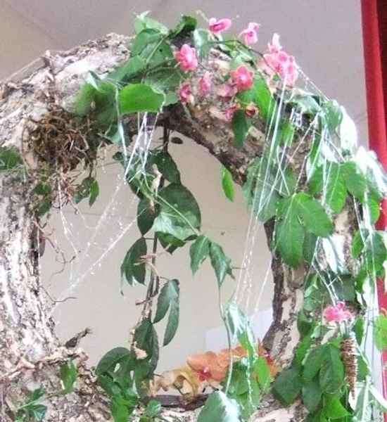 Spiderweb on wreath Spiderweb on wreath