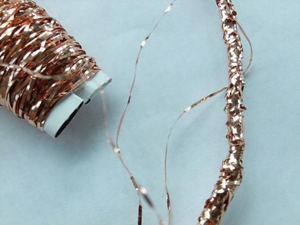 Cover the band with copper wire Cover the band with copper wire