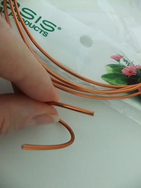 Bend the wire to make the ring Bend the wire to make the ring