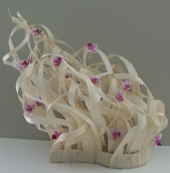 Floral Art Design: Blown Away seen from the front Floral Art Design: Blown Away seen from the front