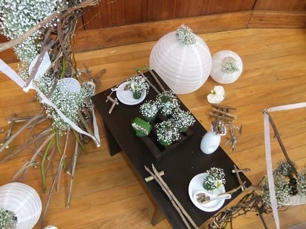 Detail of Intimate dinner for two design