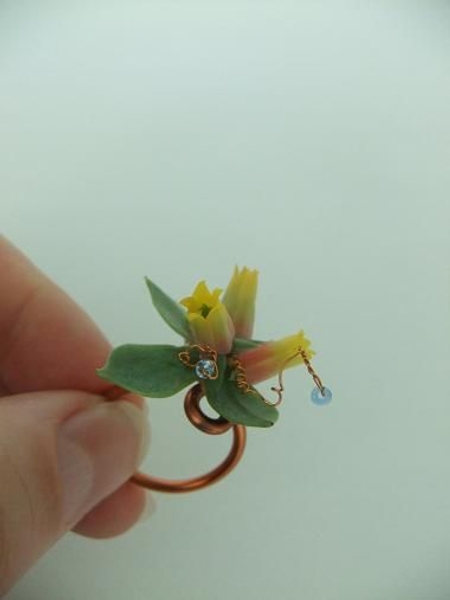 Long lasting succulent ring