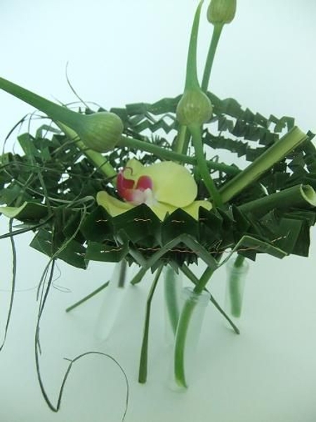 Pleated Pleasure floral art design