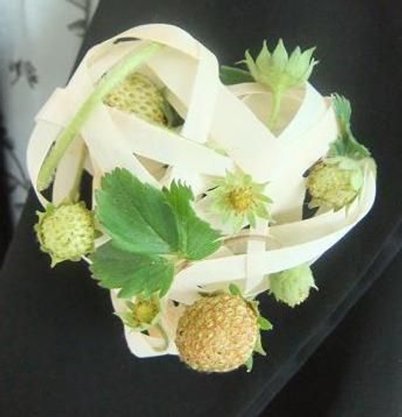 Strawberry and Kyogi paper Corsage Strawberry and Kyogi paper Corsage
