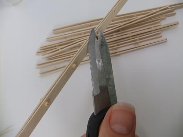 Making the fan- cut the spacers flush Making the fan- cut the spacers flush