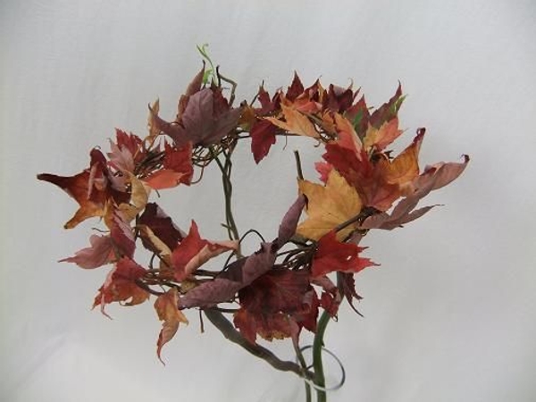 Autumn leaf wreath