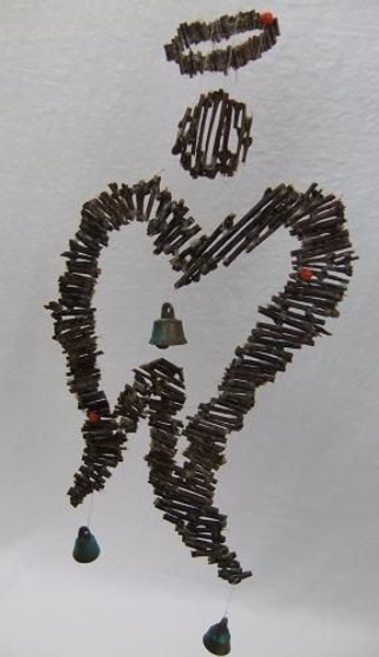Earthly Angel made from tiny twig sections Earthly Angel made from tiny twig sections