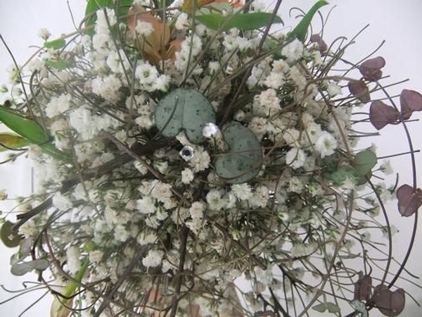 Sparkling beads in a Gypsophila posy Sparkling beads in a Gypsophila posy