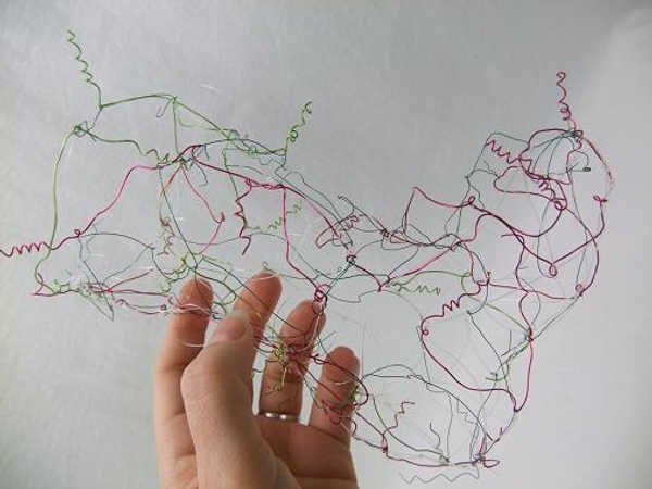 Wire frame for Jack Frosts Christmas stocking Wire frame for Jack Frosts Christmas stocking