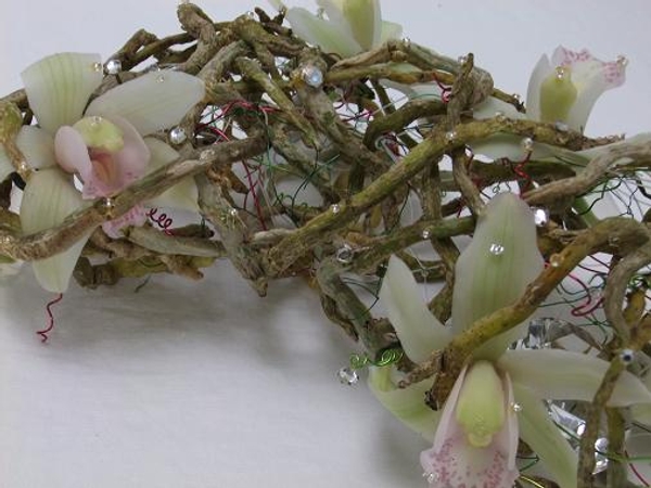 Wire, line and orchid root stocking Wire, line and orchid root stocking