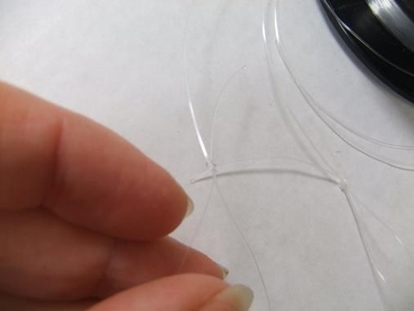 Cut two long lenghts of line and loop-knot each on one end Cut two long lenghts of line and loop-knot each on one end