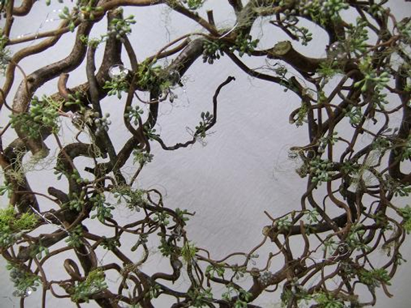 Forest Filigree Christmas wreath with moss and lichen