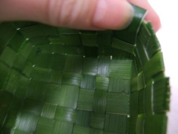 Inside the palm leaf gift box Inside the palm leaf gift box