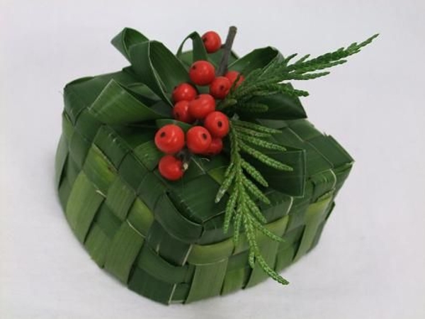 Palm leaf Christmas gift box Palm leaf Christmas gift box