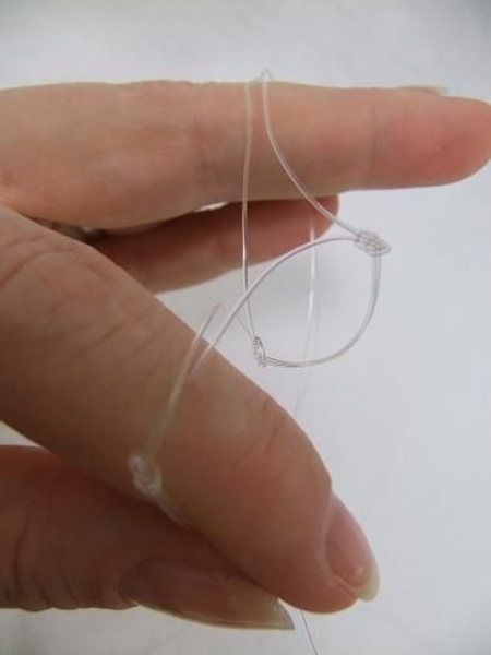 Split the line open and make a knot Split the line open and make a knot