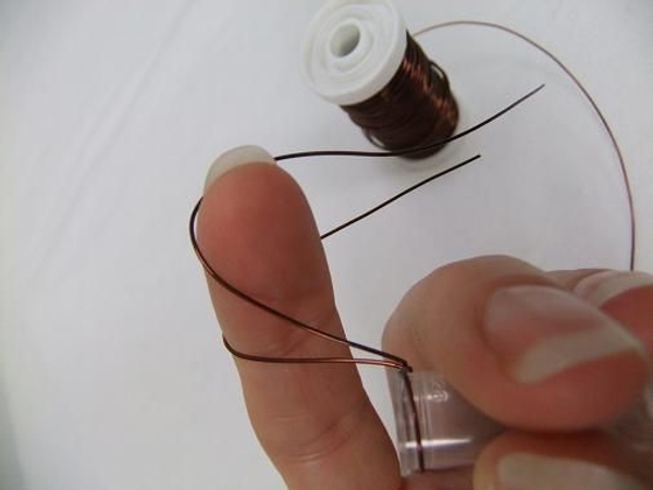 Bend both the wire end down. Bend both the wire end down.