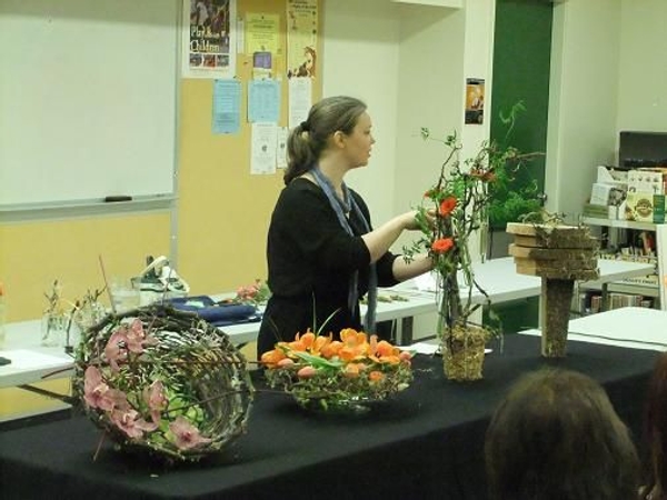 Floral Art demonstration at The Capilano Flower Arrangers club designing meaningful arrangements. Floral Art demonstration at The Capilano Flower Arrangers club designing meaningful arrangements.