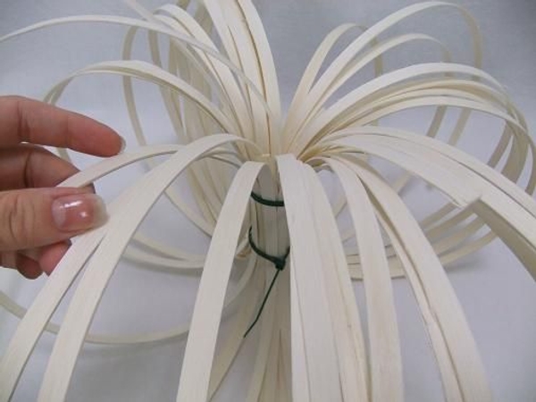 Create Cinderella Spiral Pumpkin from Midelino Cane Coils Create Cinderella Spiral Pumpkin from Midelino Cane Coils