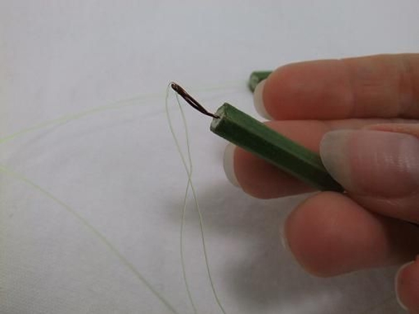 Hairpin wire needle. Hairpin wire needle.
