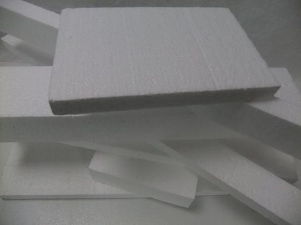 Sheets and blocks of polystyrene or Styrofoam. Sheets and blocks of polystyrene or Styrofoam.
