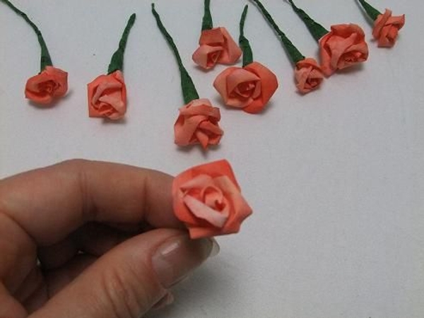 Small coffee filter roses. Small coffee filter roses.