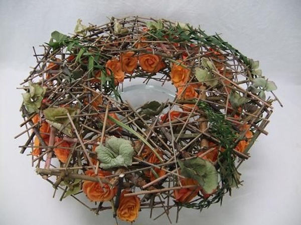 Overgrown rose wreath. Overgrown rose wreath.