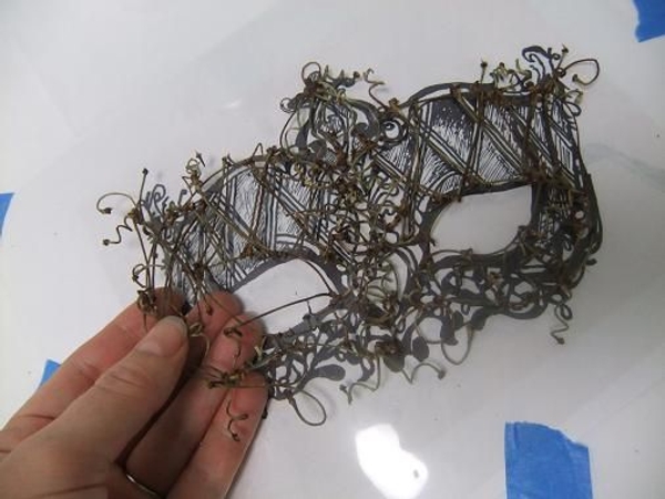 Gently remove the twigs from the Acetate. Gently remove the twigs from the Acetate.