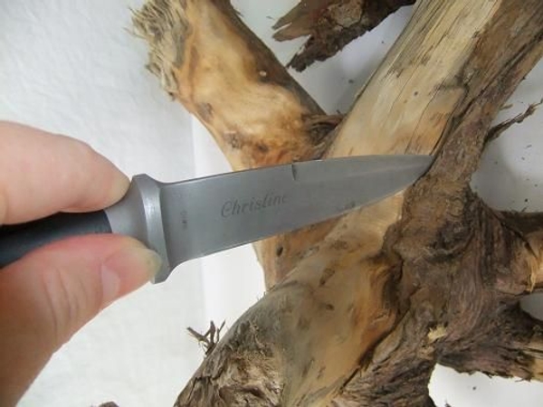 Peel the bark from a log with a knife. Peel the bark from a log with a knife.